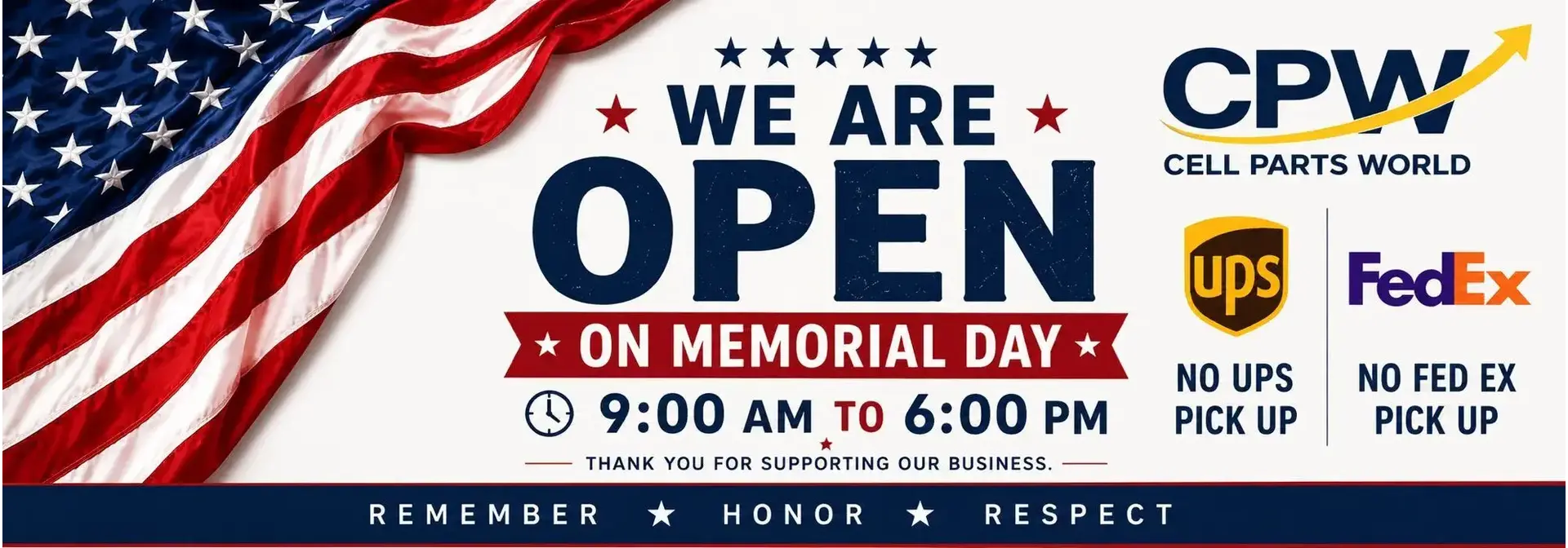 memorial day banner